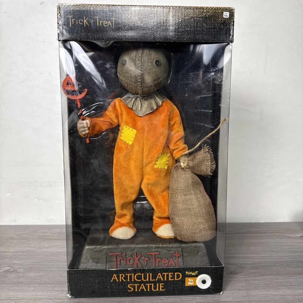 Trick r' Treat SAM Articulated Statue Doll With Sound 14" Tall Cloth Costume NIB